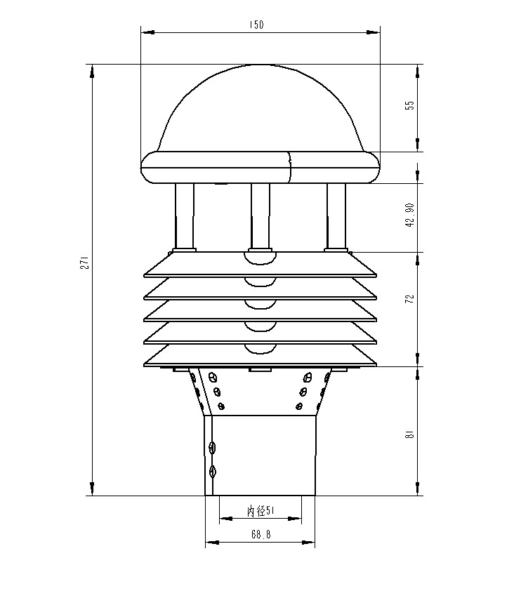 Ultrasonic micro meteorological instrument