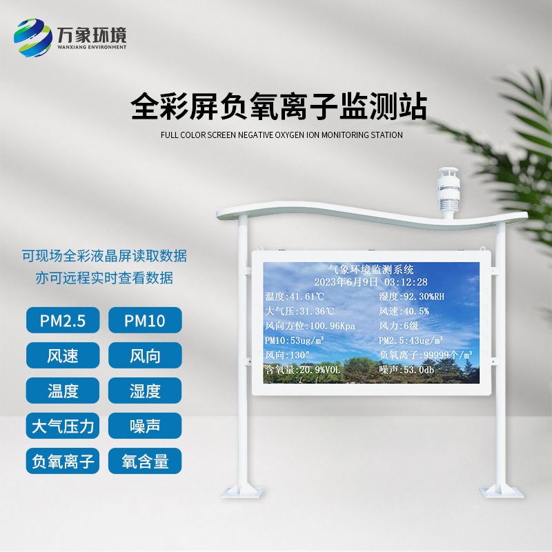 全彩屏一體化負氧離子監測站可以為景區公園帶來什么影響？