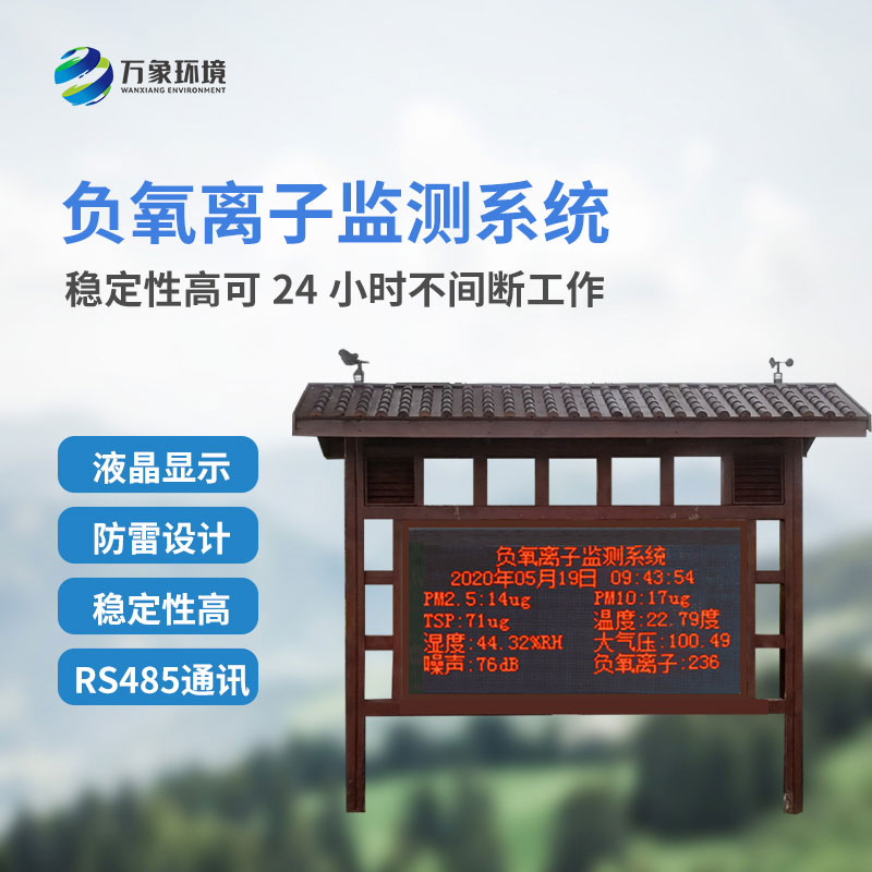 防腐木負氧離子監測站