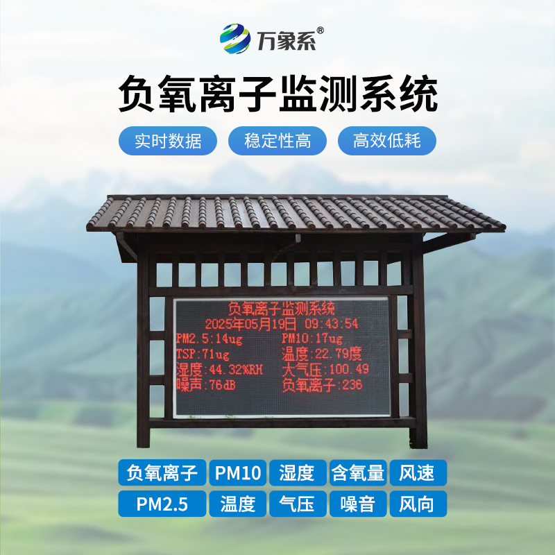 防腐木負氧離子監測站:環境與健康的雙重守護者